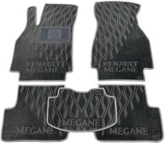 Композитные коврики в салон Renault Megane 2 2003- Sd/Un (V) серые AVTO-Tex