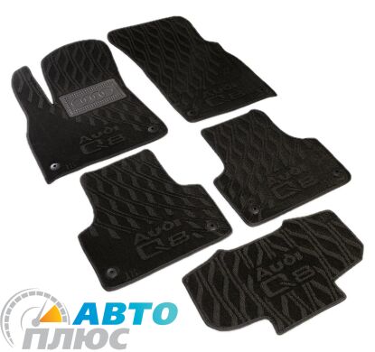 Композитні килимки в салон Audi Q8 2018- (V) чорні AVTO-Tex