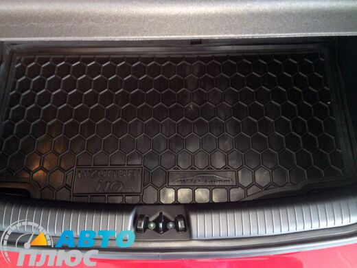 Автомобильный коврик в багажник Hyundai i10 2014- (Avto-Gumm)