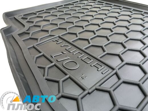 Автомобильный коврик в багажник Hyundai i10 2014- (Avto-Gumm)