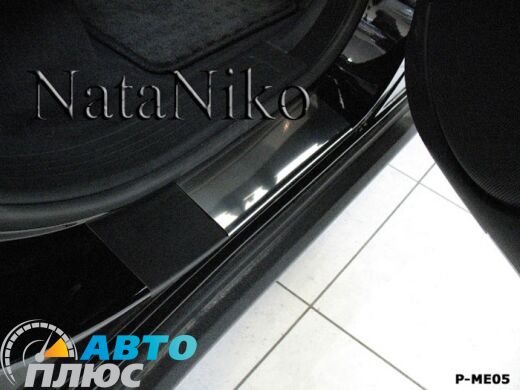 Накладки на пороги Mercedes ML (W164) 2005-2011 (Premium)