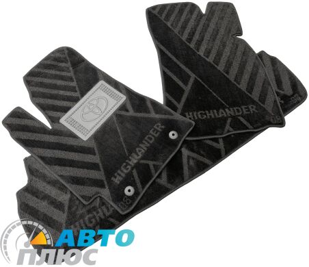 Композитні килимки в салон Toyota Highlander 2 2007-2014 (X) чорні AVTO-Tex