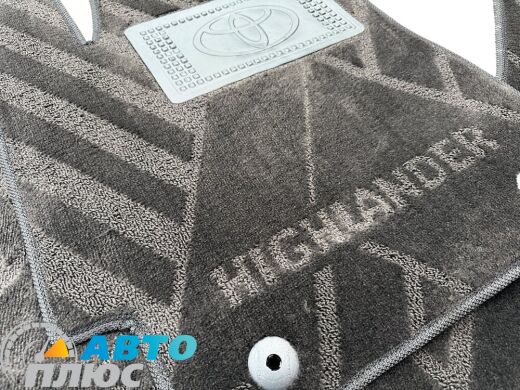 Композитні килимки в салон Toyota Highlander 2 2007-2014 (X) чорні AVTO-Tex