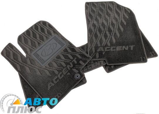 Композитные коврики в салон Hyundai Accent 2011- (RB) (V) серые AVTO-Tex