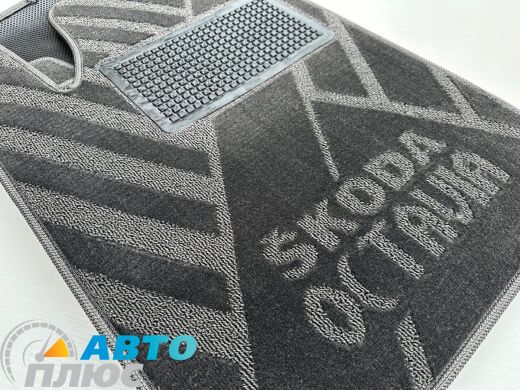 Композитные коврики в салон Skoda Octavia Tour 1996- (X) серые AVTO-Tex