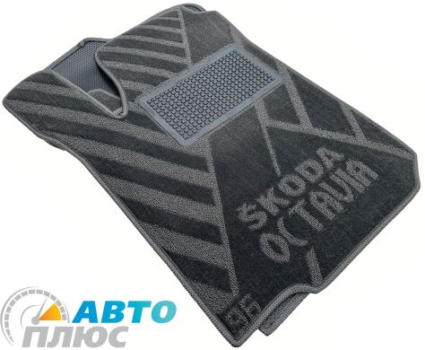 Композитные коврики в салон Skoda Octavia Tour 1996- (X) серые AVTO-Tex