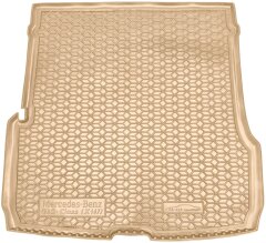 Автомобильный коврик в багажник Mercedes GLS (X167) 2019- (7 мест) удлиненный бежевый (AVTO-Gumm)