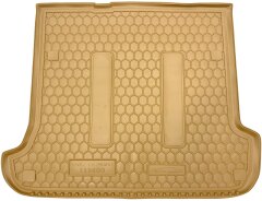 Автомобильный коврик в багажник Toyota Land Cruiser Prado 120 2002- бежевый (AVTO-Gumm)