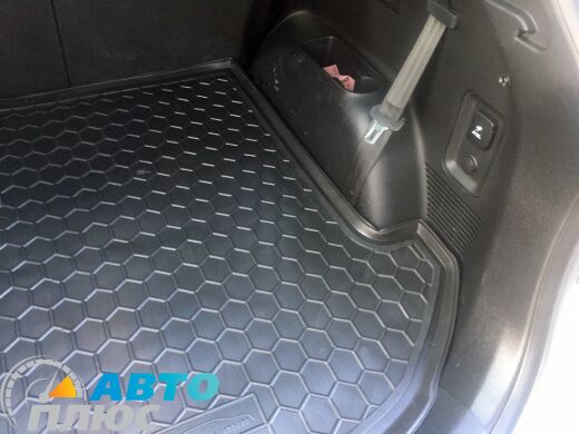 Автомобильный коврик в багажник Hyundai Santa Fe (DM) 2012- 7 мест (Avto-Gumm)