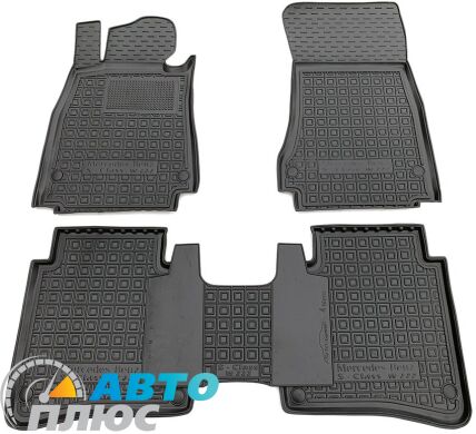 Автомобильные коврики в салон Mercedes S (W222) 2013- 4matic long (Avto-Gumm)