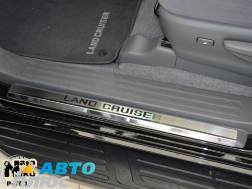 Накладки на пороги Toyota Land Cruiser Prado 150 2010- (Premium)