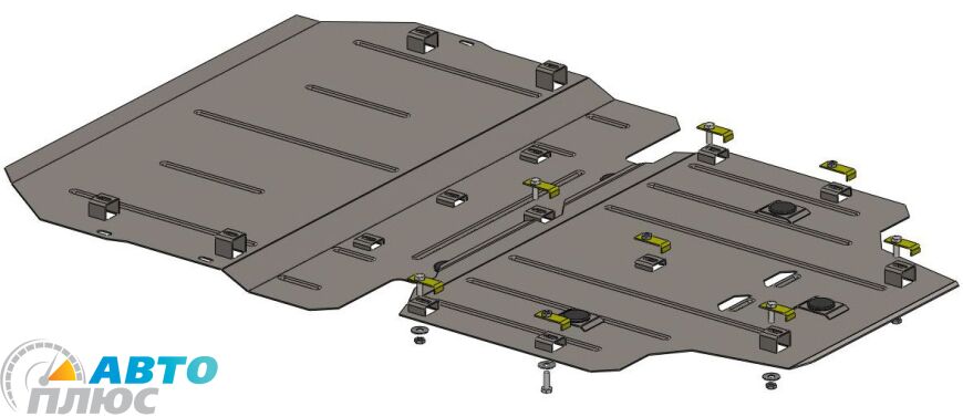 Металлическая защита двигателя Audi A6 (C7) 2012- (Кolchuga) Standart