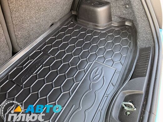 Автомобильный коврик в багажник Fiat 500e (electric) (Avto-Gumm)