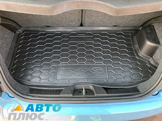 Автомобильный коврик в багажник Fiat 500e (electric) (Avto-Gumm)