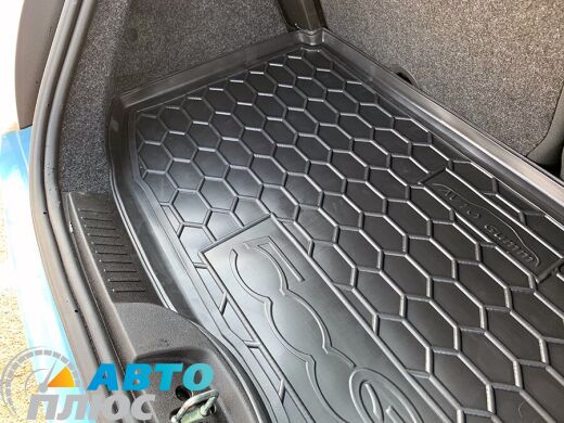 Автомобильный коврик в багажник Fiat 500e (electric) (Avto-Gumm)