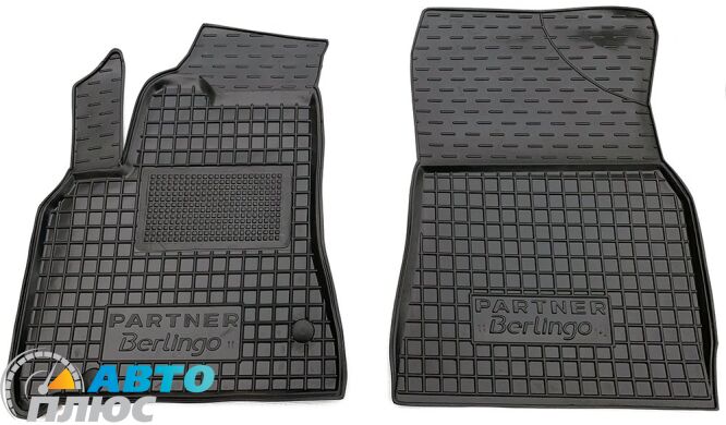 Автомобильные коврики в салон Citroen Berlingo 08-/Peugeot Partner 08- 1+2 (Avto-Gumm)