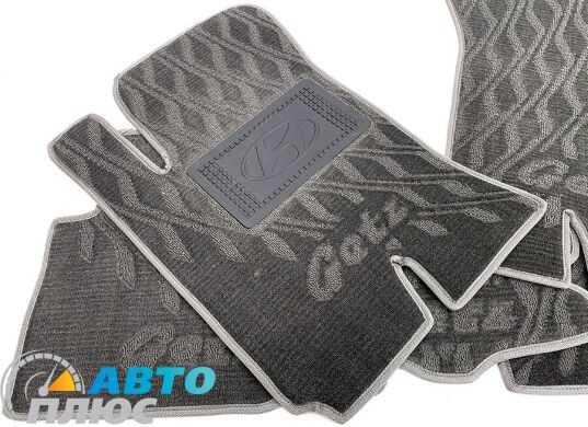 Композитные коврики в салон Hyundai Getz 2002- (V) серые AVTO-Tex