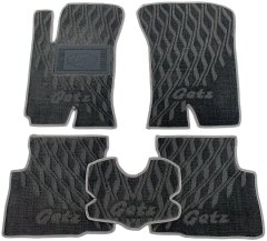Композитные коврики в салон Hyundai Getz 2002- (V) серые AVTO-Tex
