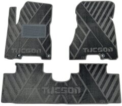 Композитные коврики в салон Hyundai Tucson 2004- (X) серые AVTO-Tex