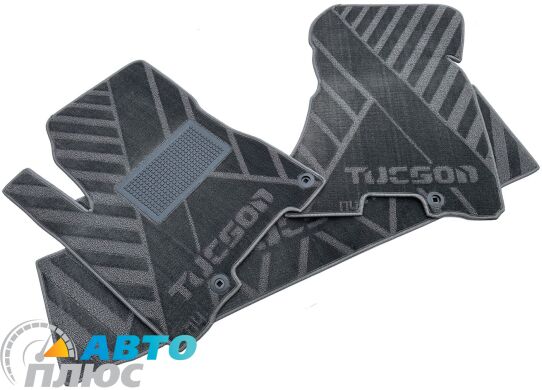 Композитные коврики в салон Hyundai Tucson 2004- (X) серые AVTO-Tex