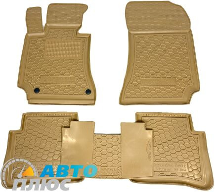 Автомобільні килимки в салон Mercedes E (W212) 2009- бежеві (AVTO-Gumm)
