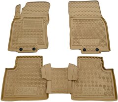 Автомобильные коврики в салон Nissan X-Trail (T32) 14-/Rogue (T32) 13- бежевые (AVTO-Gumm)
