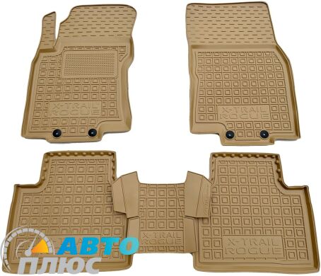 Автомобильные коврики в салон Nissan X-Trail (T32) 14-/Rogue (T32) 13- бежевые (AVTO-Gumm)