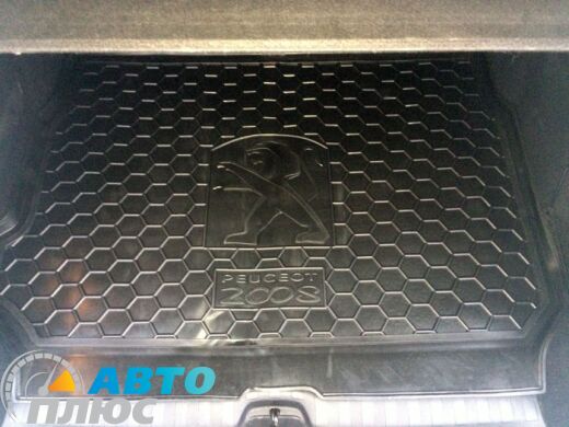 Автомобильный коврик в багажник Peugeot 2008 2014- (Avto-Gumm)