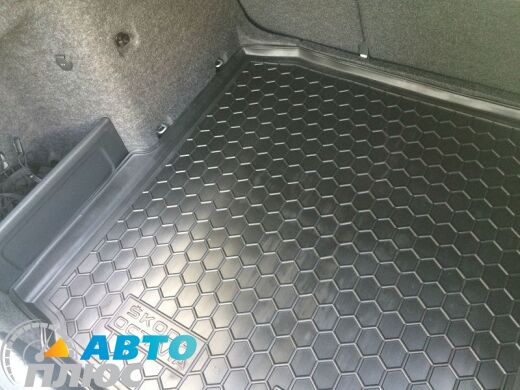Автомобильный коврик в багажник Skoda Octavia A7 2013- Liftback (Avto-Gumm)