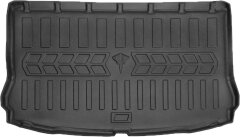 Коврик в багажник для Seat Leon 2013- Hatchback верхняя полка с фальшполом (Stingray)