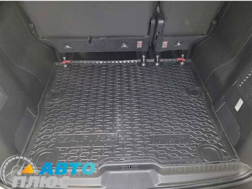 Автомобильный коврик в багажник Opel Zafira Life 2019- Business (Base) (8м) L2 (AVTO-Gumm)
