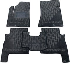 Композитные коврики в салон Hyundai Santa Fe 2006-2010 (V) серые AVTO-Tex