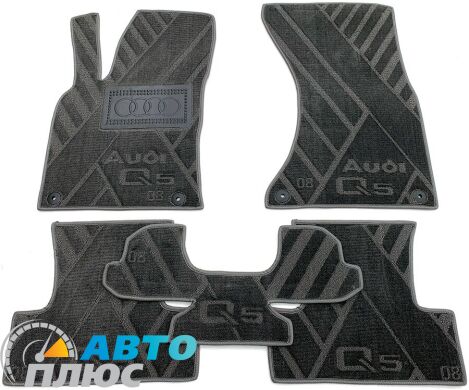 Композитные коврики в салон Audi Q5 2009- (X) серые AVTO-Tex