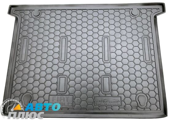 Автомобильный коврик в багажник Fiat Doblo 2010- 7 мест (Avto-Gumm)