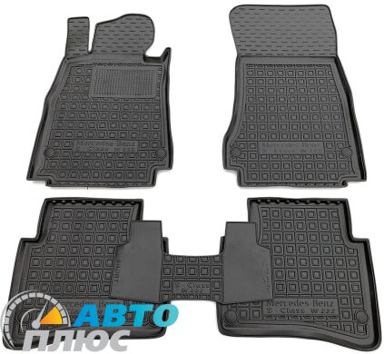 Автомобильные коврики в салон Mercedes S (W222) 2013- short (Avto-Gumm)