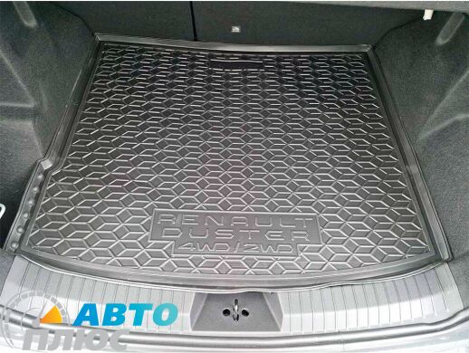 Автомобильный коврик в багажник Renault Duster 2025- 2WD/4WD (МКПП) (AVTO-Gumm)