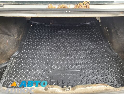Автомобильный коврик в багажник Renault Logan 2004-2013 Sedan (AVTO-Gumm)