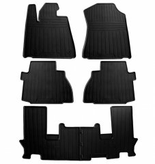 Резиновые коврики в салон Toyota Sequoia 2 2008- 6 шт. (Stingray)