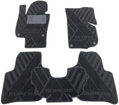 Композитные коврики в салон Skoda SuperB 2008-2014 (X) AVTO-Tex