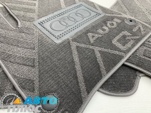 Композитные коврики в салон Audi Q7 2005-2015 (X) серые AVTO-Tex