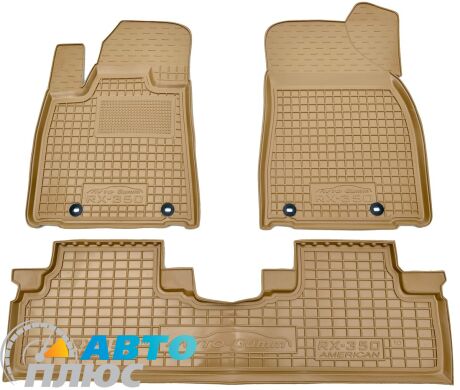 Автомобильные коврики в салон Lexus RX 350 2010- (Канада) бежевые (AVTO-Gumm)