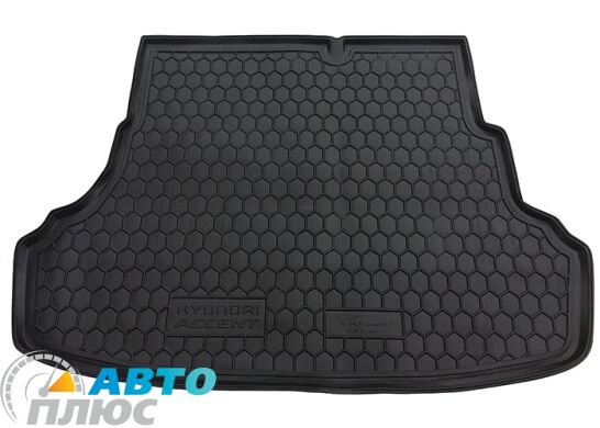 Автомобильный коврик в багажник Hyundai Accent (RB) 2011- (Avto-Gumm)