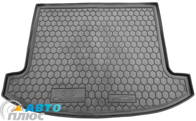 Автомобильный коврик в багажник Kia Carens 2013- (5 мест) (Avto-Gumm)