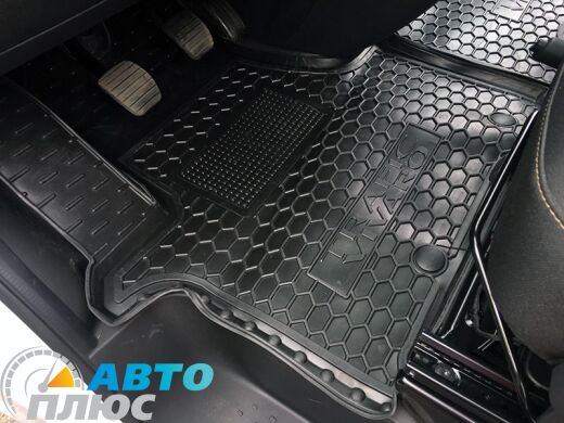 Автомобильные коврики в салон Renault Trafic 3 16-/Opel Vivaro 15- 1+1 (передние) (AVTO-Gumm)