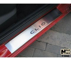 Накладки на пороги Renault Clio 3 05-/Clio 4 12- (5 дверей) (Premium)