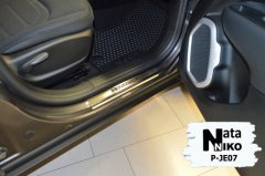 Накладки на пороги Jeep Renegade 2015- (Premium)