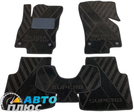 Композитные коврики в салон Skoda SuperB 2015- (X) AVTO-Tex
