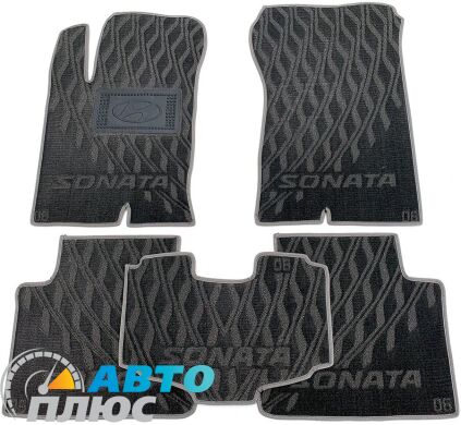 Композитные коврики в салон Hyundai Sonata NF/6 2005- (V) серые AVTO-Tex