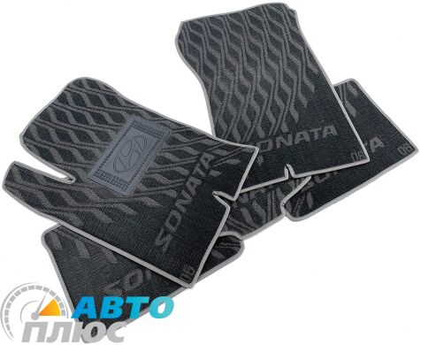 Композитные коврики в салон Hyundai Sonata NF/6 2005- (V) серые AVTO-Tex