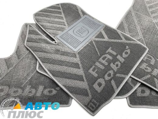 Композитные коврики в салон Fiat Doblo 2000- (X) серые AVTO-Tex